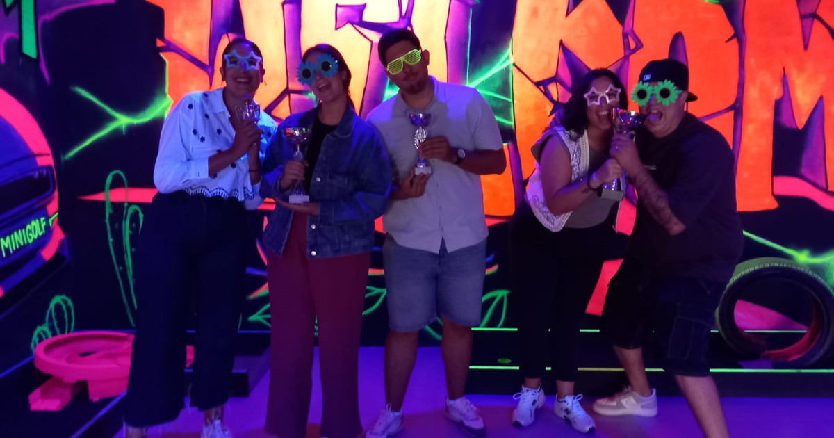 Bring Your Competitive Side to This 15 Hole Neon Adventure in
